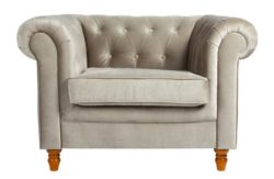 Collection Chesterfield Fabric Chair - Mink